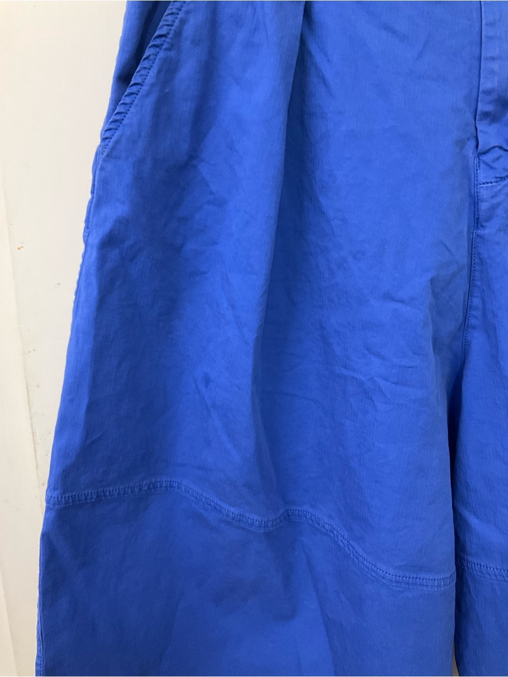 Anthropologie Pilcro Wide-Leg Crop Balloon Trousers in Dazzling Blue 29 - Picture 6 of 6